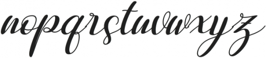 Jelitha Italic otf (400) Font LOWERCASE