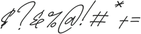Jelitta Signature Italic otf (400) Font OTHER CHARS