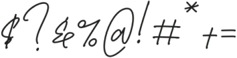 Jelitta Signature Regular otf (400) Font OTHER CHARS