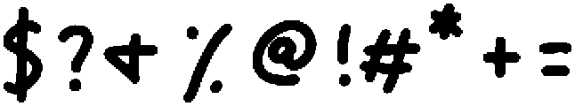 Jelliebean otf (400) Font OTHER CHARS