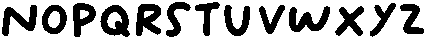 Jelliebean otf (400) Font LOWERCASE