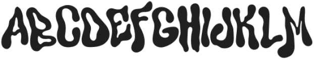 Jellofy Regular otf (400) Font UPPERCASE