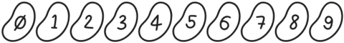 Jelly Bean - Outline Regular ttf (400) Font OTHER CHARS