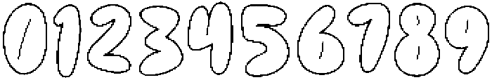 Jelly-Bounce-Line Regular otf (400) Font OTHER CHARS