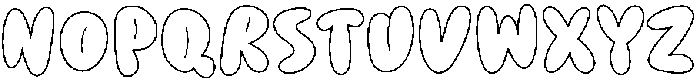 Jelly-Bounce-Line Regular otf (400) Font LOWERCASE