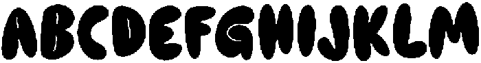 Jelly-Bounce Regular otf (400) Font UPPERCASE