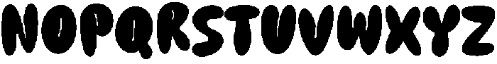 Jelly-Bounce Regular otf (400) Font UPPERCASE