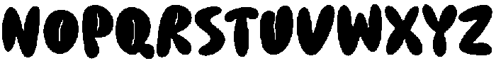 Jelly-Bounce Regular otf (400) Font LOWERCASE