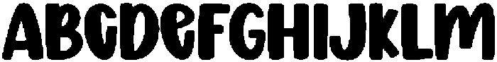Jelly Puff Regular otf (400) Font UPPERCASE
