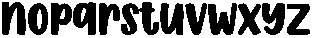 Jelly Puff Regular otf (400) Font LOWERCASE