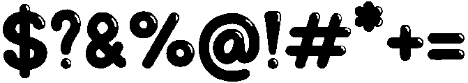 Jelly Regular otf (400) Font OTHER CHARS