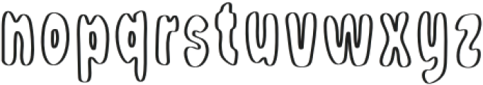 Jelly road empty Regular otf (400) Font LOWERCASE