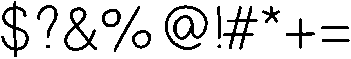 Jellybean otf (400) Font OTHER CHARS