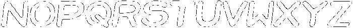 Jellybon Angular Outline Italic otf (400) Font UPPERCASE