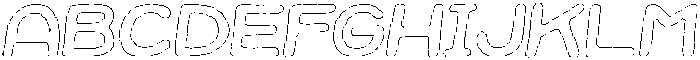 Jellybon Angular Outline Italic otf (400) FONT