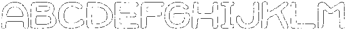 Jellybon Angular Outline otf (400) Font UPPERCASE