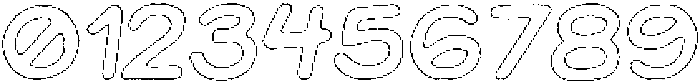 Jellybon Brush Outline Italic otf (400) Font OTHER CHARS