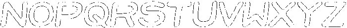 Jellybon Brush Outline Italic otf (400) Font UPPERCASE