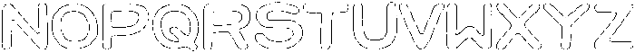 Jellybon Brush Outline otf (400) Font UPPERCASE