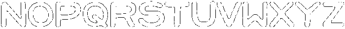 Jellybon Brush Outline otf (400) Font LOWERCASE