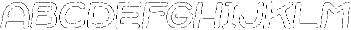 Jellybon Chalk Outline Italic otf (400) Font UPPERCASE