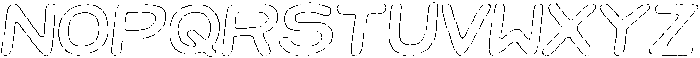 Jellybon Chalk Outline Italic otf (400) Font UPPERCASE