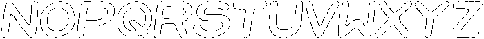 Jellybon Chalk Outline Italic otf (400) Font LOWERCASE