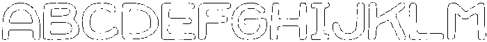 Jellybon Chalk Outline otf (400) Font UPPERCASE