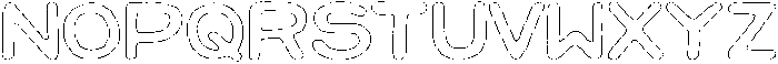 Jellybon Chalk Outline otf (400) Font UPPERCASE
