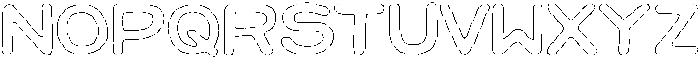 Jellybon Chalk Outline otf (400) Font LOWERCASE