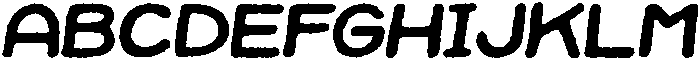 Jellybon Eroded Italic otf (400) Font UPPERCASE