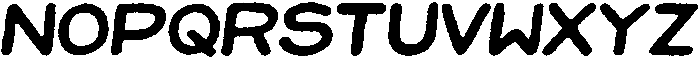 Jellybon Eroded Italic otf (400) Font LOWERCASE