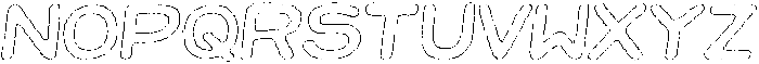 Jellybon Eroded Outline Italic otf (400) Font UPPERCASE