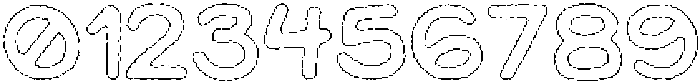 Jellybon Eroded Outline otf (400) Font OTHER CHARS