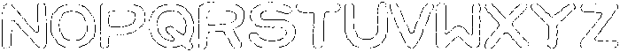 Jellybon Eroded Outline otf (400) Font UPPERCASE