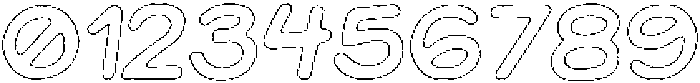Jellybon Graphite Outline Italic otf (400) Font OTHER CHARS