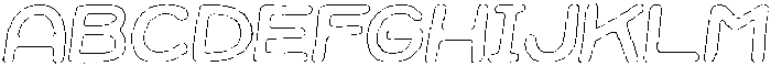 Jellybon Graphite Outline Italic otf (400) Font UPPERCASE