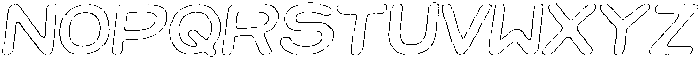 Jellybon Graphite Outline Italic otf (400) Font UPPERCASE