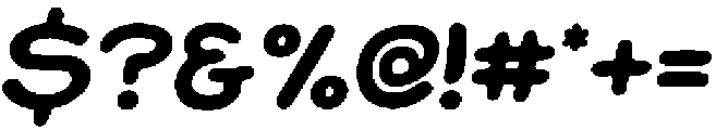 Jellybon Italic otf (400) Font OTHER CHARS