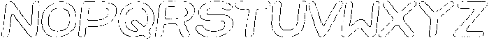 Jellybon Liner Outline Italic otf (400) Font LOWERCASE