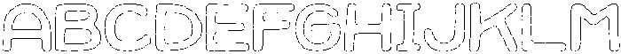 Jellybon Liner Outline otf (400) Font UPPERCASE