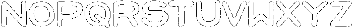 Jellybon Liner Outline otf (400) Font UPPERCASE