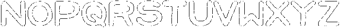 Jellybon Liner Outline otf (400) Font LOWERCASE