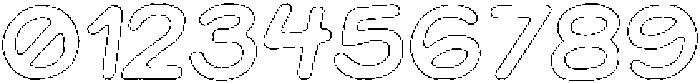 Jellybon Pencil Outline Italic otf (400) Font OTHER CHARS