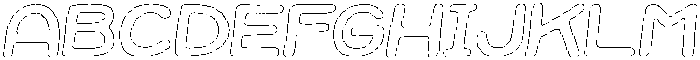 Jellybon Pencil Outline Italic otf (400) Font UPPERCASE