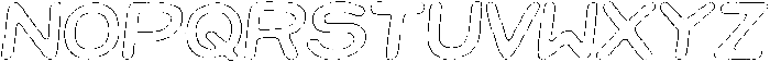 Jellybon Pencil Outline Italic otf (400) Font UPPERCASE