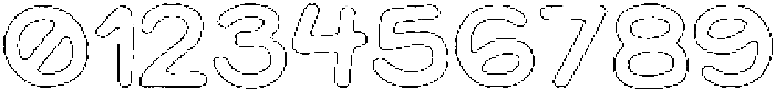 Jellybon Pencil Outline otf (400) Font OTHER CHARS