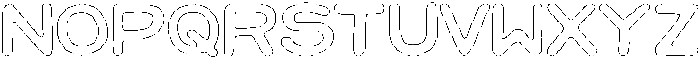 Jellybon Pencil Outline otf (400) Font UPPERCASE