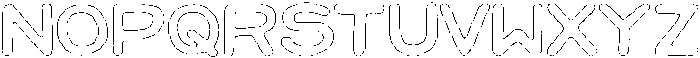 Jellybon Pencil Outline otf (400) Font LOWERCASE