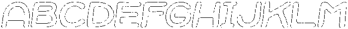 Jellybon Rough Outline Italic otf (400) FONT